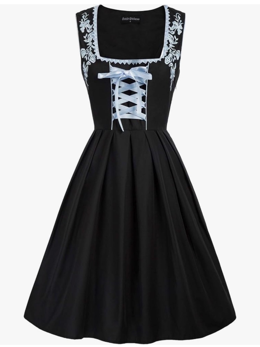 Scarlet Darkness Black Blue Dress Oktoberfest Women’s Size M